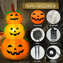Axyaa LED Pumpkin Lantern Trio for Outdoor Halloween Decor