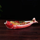 Axyaa Fish-Shaped Ceramic Hot Pot Tableware Set