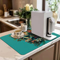 Axyaa Halloween Skull Non-Slip Diatoms Absorbent Kitchen Drain Mat