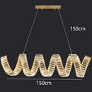 Axyaa Crystal Chandelier Pendant Light for Living Room Dining Ceiling Home Decor