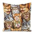 Colorful Cute Cats Pillow Case Set by Axyaa - Home Decor 40x40 45x45