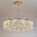 Axyaa Crystal Chandeliers: Elegant Home Villa Decoration, Living Dining Room Lighting.