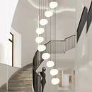 Axyaa Nordic Cream Pebble Chandelier for Dining Room, Staircase & Indoor Lighting