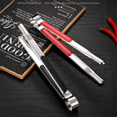 Axyaa Stainless Steel Long Handle Food Tongs - Korean Style, Multifunctional, Barbecue Clip