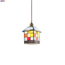 Axyaa Colorful Glass LED Pendant Light: Japan Style Adjustable Hanging Lights