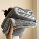 Soft Plush Blanket & Pillowcase Set Lightweight Warm Fleece Throws for Bed or Sofa by Axyaa