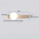 Axyaa Wabi Sabi LED Wall Sconce with Pull Chain Switch and Yellow Travertine Stone