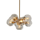 Axyaa Transparent Nordic Chandelier Pendant Light with E27 Bulb