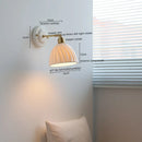 Axyaa Ceramic LED Wall Lamp Sconce Vintage Style for Bathroom Mirror Copper Switch