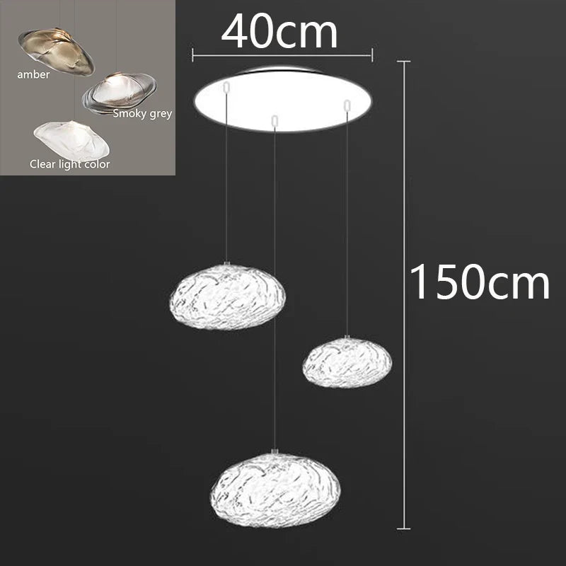 Axyaa Nordic Stair Chandelier Pendant Lights Ceiling Light for Living Room Bedroom and Dining Room