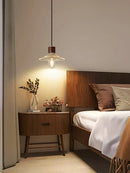 Axyaa Glass LED Pendant Light: Stylish Interior Lighting Chandelier for Bedroom, Dining Room, Study Room