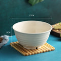 Axyaa 17cm Round Wheat Straw Noodle Bowl - Creative Kitchen Tableware