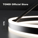 Axyaa Dimmable LED Ring Chandelier for Bedroom, Restaurant, Kitchen, Study.