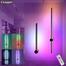 Axyaa Rotatable RGB LED Wall Lamp 60/80/100cm for Bedroom Living Room Decor