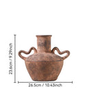 Axyaa Vintage Rough Art Flower Vases, Ceramic Home Ornaments, Earthenware Jars