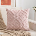 Axyaa Fluffy Geometric Cushion Cover, Brown Yellow Beige White, 45x45cm 30x50cm 50x50cm