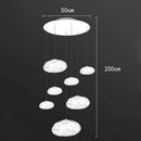 Axyaa Contemporary LED Ceiling Chandelier for Modern Bedroom and Dining Room