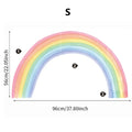 Rainbow Pastel Wall Stickers Mural by Axyaa for Nursery Kids Room, Playroom Decor, Baby Gift