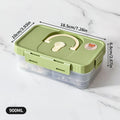 Axyaa Divided Onion Ginger Garlic Storage Box Handle Detachable 2 Grids Kitchen Organizer