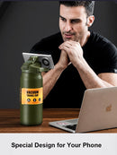 Axyaa Stainless Steel Thermal Tumbler with Straw: Hot & Cold Water Bottle