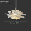 Axyaa LED Flower Chandelier: Modern White Art Decor Pendant Lamps