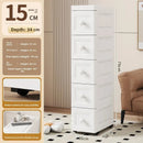Axyaa Slim Utility Bin: PP Kitchen & Bathroom Organizer for Efficient Storage