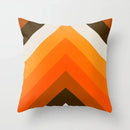 Axyaa Rainbow Tunnel Pattern Pillowcase Brown Plush Cover 45x45cm