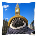 Axyaa Influencer Pug Cushion Cover - Funny Dog Home Decor Pillow Case