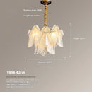 Axyaa Glass Chandeliers: Artistic LED Hanging Lamps for Wedding Party Decor
