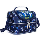 Boys Bento Box Set | Axyaa Lunch Kit with Ice Pack & Stainless Steel Bottle