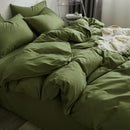 Axyaa Solid Color Matching Bed Four-Piece Set with Spring & Summer Design