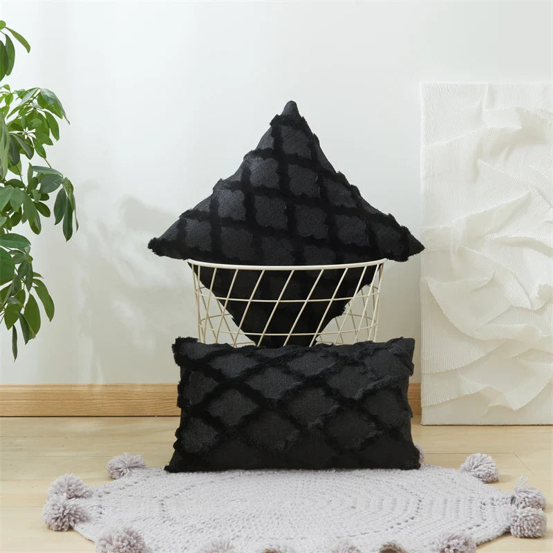 Axyaa Short Plush Pillow Cover Set for Stylish Home Décor