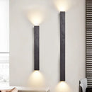 Axyaa Premium Black Stone LED Wall Lamp