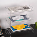 Acrylic Keyboard Display Stand by Axyaa: Compact Desktop Organizer for Keyboard, Mouse, and More