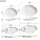 Axyaa Ceramic Salad Dessert Plate Set