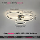 Axyaa LED Ring Ceiling Lamp Modern Creative Design for Living Room Hall Dining Bedroom