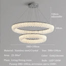 Luxury Crystal Pendant Chandeliers with LED Lights by Axyaa