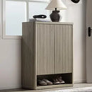 Axyaa 44" Tall Shoe Cabinet with Doors & 4 Shelves, Modern Storage Organizer
