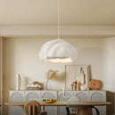 Axyaa Cream Wabi Sabi LED Pendant Chandelier: Elegant French Dining Room Fixture
