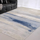Axyaa Plush Blue Carpet for Living Room, Bedroom, or Study Floor
