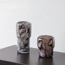 Axyaa Large Opening Glass Vase: Luxury Art Decor for Creative Flower Arrangements