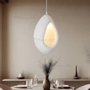 Axyaa White Wabi Sabi E27 LED Pendant Chandelier for Nordic Home Decor