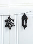 Ramadan Star Moon Lantern Eid Al-Fitr Banner, Axyaa Hanging Ornament