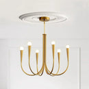 Axyaa Iron Black Pendant Light LED Chandelier Luxury Ceiling Lamp Luxe Bedroom Decor