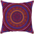Axyaa Mandala Print Square Pillowcase - Home Decor Cushion Cover