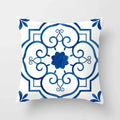 Blue Pattern Cushion Cover 45*45cm Pillowcase for Bedroom Sofa Home Decor by Axyaa