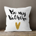 Axyaa Gold Heart Art Print Cushion Cover - Nordic Style Sofa Pillowcase
