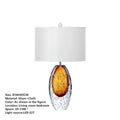 Axyaa Glass Table Lamp: Modern, Creative, and Elegant for Bedroom, Living Room, or Hotel