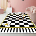 Axyaa Soft Crystal Fleece Area Rug | Elegant Anti-Slip Living Room Carpet