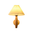 Axyaa Wooden Wall Light Paper Umbrella LED Sconces for Home Decorations
